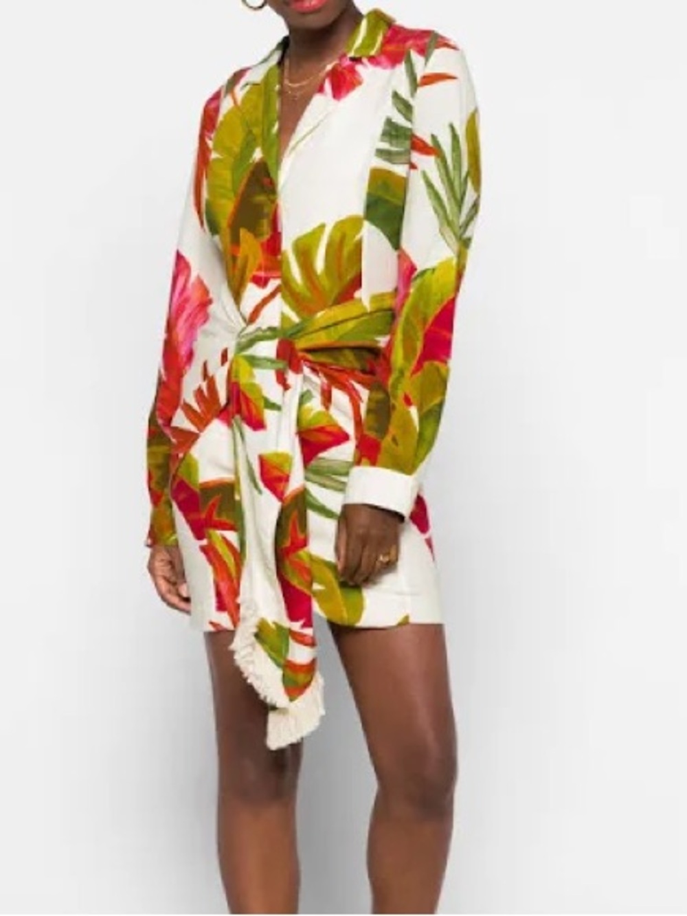 Farm Rio Spring Forest Mini Dress Medium - Picture 7 of 9